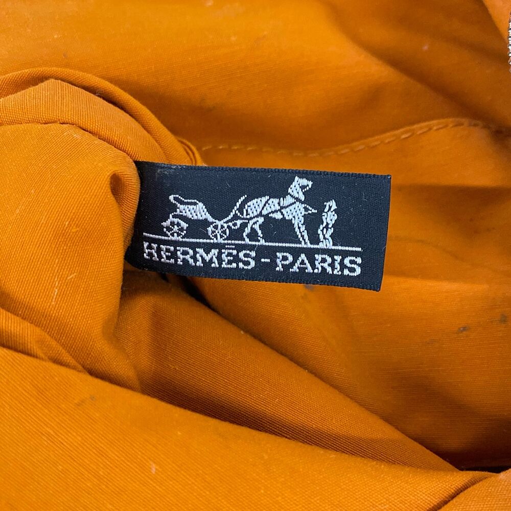 Hermès Bolide Pouch 25 Pouch Green Beige Canvas Leather - Picture 5 of 9